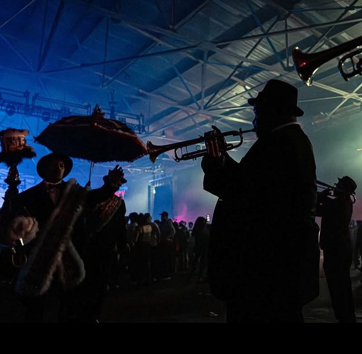 Brass musician performing on stage